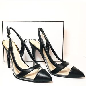 guess clear heels